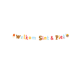 Paper Dreams Welcome Sint & Piet Letter Garland | 3 meters
