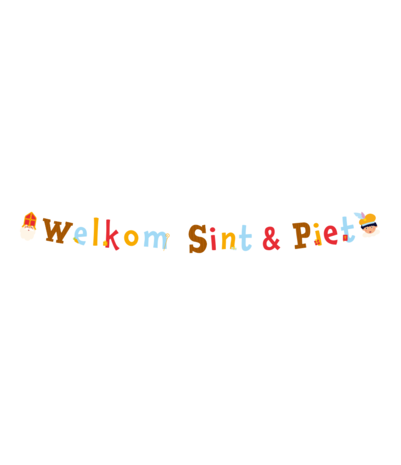 Paper Dreams Welcome Sint & Piet Letter Garland | 3 meters