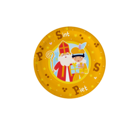 Paper Dreams Borden Sint & Piet 23cm | 8 stuks Paper Dreams Borden Sint & Piet 23cm | 8 stuks
