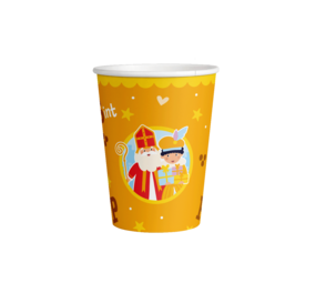 Paper Dreams Bekers Sint & Piet  250ml | 8 stuks Paper Dreams Bekers Sint & Piet  250ml | 8 stuks