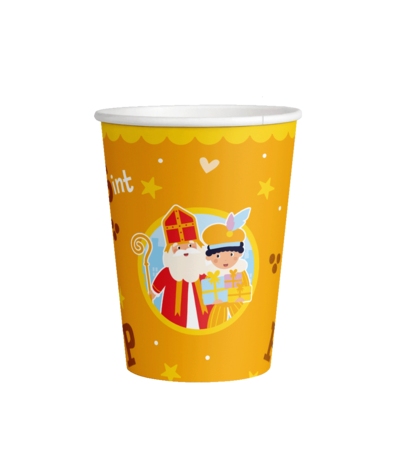 Paper Dreams Tasses Sinterklaas & Piet 250ml | 8 pièces