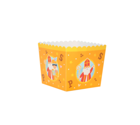 Paper Dreams Traktatie Bakjes Sint & Piet 8x8cm | 6 stuks Paper Dreams Traktatie Bakjes Sint & Piet 8x8cm | 6 stuks