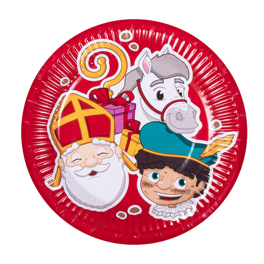 Boland Sinterklaas plates 18cm | 10 pieces Boland Sinterklaas plates 18cm | 10 pieces