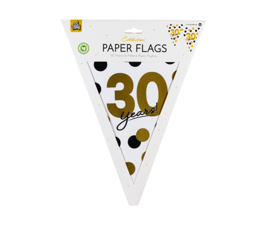 Paper Dreams Wimpelkette zum 30-jährigen Jubiläum! | 6 m