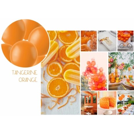 Gemar Tangerine Orange ballonnen 33cm | 10 of 100 stuks Gemar Tangerine Orange ballonnen 33cm | 10 of 100 stuks
