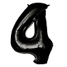 Paper Dreams Ballon en aluminium noir numéro 4 | 86 cm Paper Dreams Ballon en aluminium noir numéro 4 | 86 cm