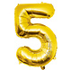 Paper Dreams Gold Foil Balloon Number 5 | 86cm