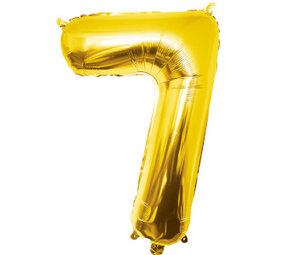 Paper Dreams Goud Folie Ballon Cijfer 7 | 86cm