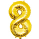 Paper Dreams Gold Foil Balloon Number 8 | 86cm