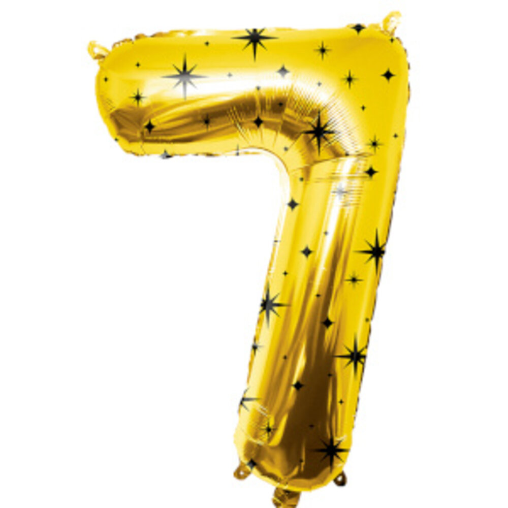 Paper Dreams Goud Folie Ballon Cijfer 7 Classy | 86cm Paper Dreams Goud Folie Ballon Cijfer 7 Classy | 86cm
