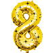 Paper Dreams Gold Foil Balloon Number 8 Classy | 86cm