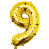 Paper Dreams Gold Foil Balloon Number 9 Classy | 86cm Paper Dreams Gold Foil Balloon Number 9 Classy | 86cm