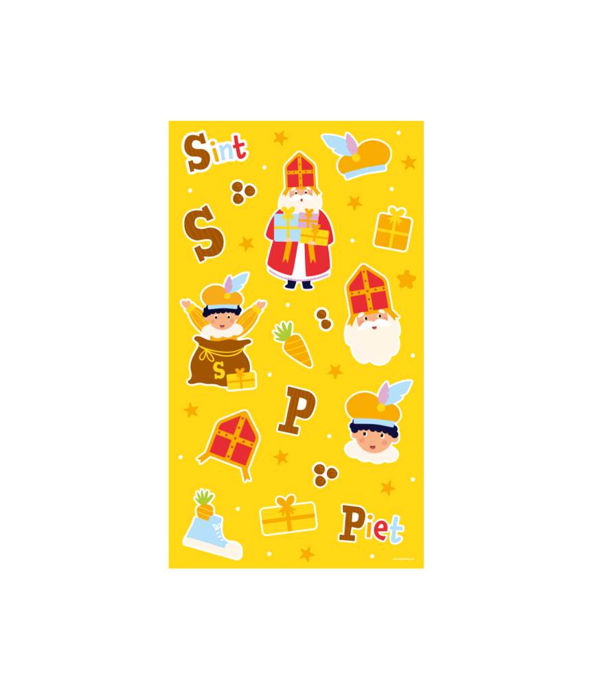 Paper Dreams Sinterklaas & Piet Aufkleberbögen 100 Aufkleber | 4 Blatt