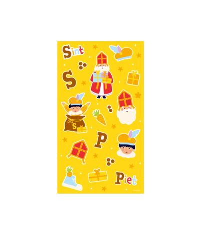 Paper Dreams Sinterklaas & Piet Aufkleberbögen 100 Aufkleber | 4 Blatt