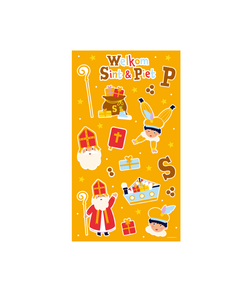 Paper Dreams Sinterklaas & Piet Aufkleberbögen 100 Aufkleber | 4 Blatt