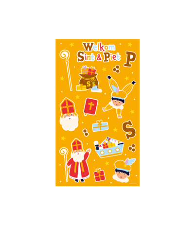 Paper Dreams Feuilles d’autocollants Sinterklaas & Piet 100 autocollants | 4 feuilles