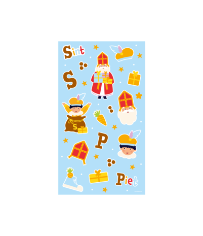 Paper Dreams Sinterklaas & Piet Sticker Sheets 100 stickers | 4 sheets