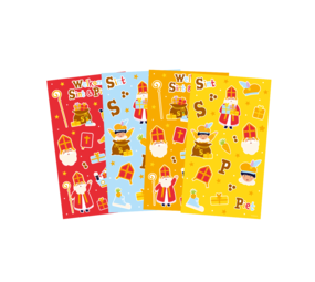 Paper Dreams Stickervellen Sint & Piet 100 stickers | 4 vellen Paper Dreams Stickervellen Sint & Piet 100 stickers | 4 vellen