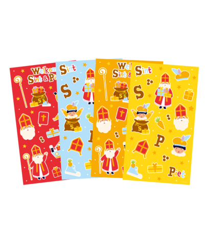 Paper Dreams Sinterklaas & Piet Sticker Sheets 100 stickers | 4 sheets
