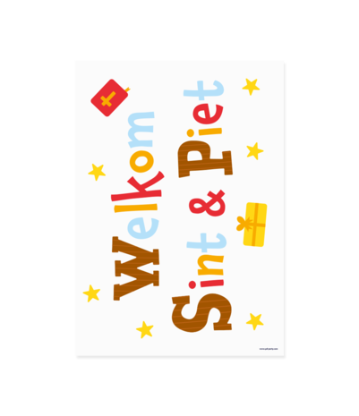 Paper Dreams Raamstickers Sint & Piet 34 stickers | 4 vellen Paper Dreams Raamstickers Sint & Piet 34 stickers | 4 vellen