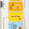 Paper Dreams Deur Hangdecoratie Sint & Piet 80cm | per stuk