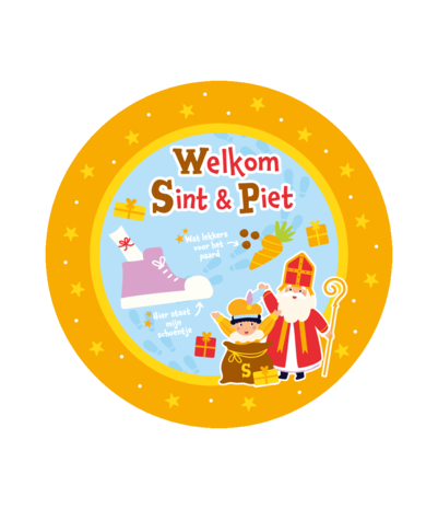 Paper Dreams Schoenset Mat Sint & Piet 50cm | per stuk Paper Dreams Schoenset Mat Sint & Piet 50cm | per stuk