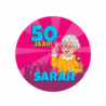 Paper Dreams Sarah Cartoon 50 Years Beer Coasters 10cm | 6 pieces