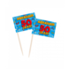 Paper Dreams Abraham-Cartoon-Cocktailspieße zum 50-jährigen Jubiläum, 6,5 cm | 50 Stück