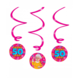 Paper Dreams Décoration suspendue Sarah Cartoon 50 ans, spirales, 17 cm | 3 pièces