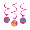 Paper Dreams Sarah Cartoon 50 Years Hanging Decoration Swirls 17cm | 3 pieces Paper Dreams Sarah Cartoon 50 Years Hanging Decoration Swirls 17cm | 3 pieces