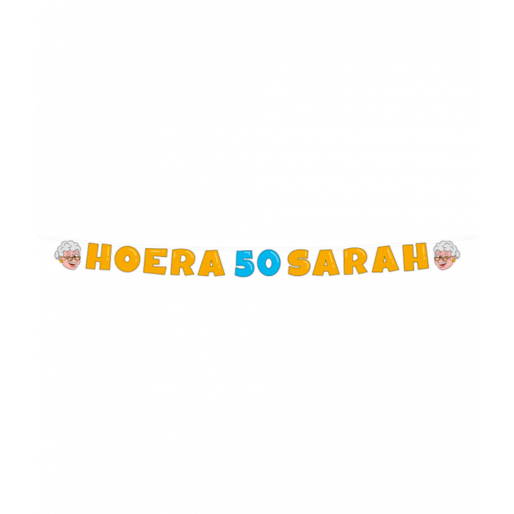 Paper Dreams Sarah Cartoon 50 Years Letter Garland 17x250cm | per piece