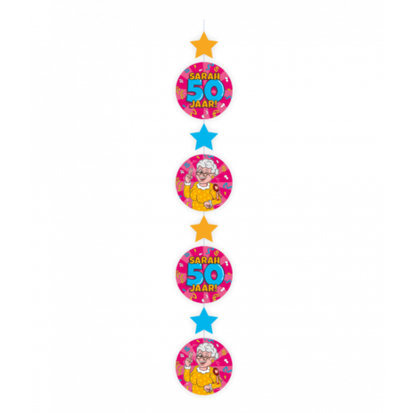 Paper Dreams Sarah Cartoon 50 Years Hanging Decoration 120cm | per piece