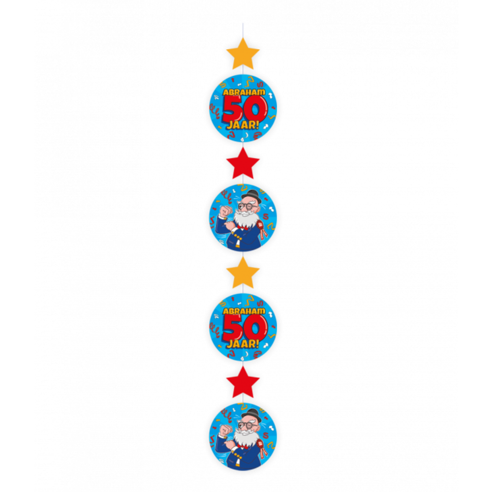 Paper Dreams Abraham Cartoon 50 Years Hanging Decoration 120cm | per piece