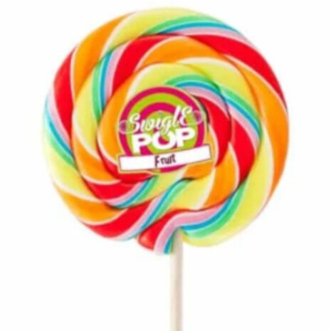 Felko GROTE Lolly Swigle Pop Fruit Groot 50 gr. 7cm | 5 stuks