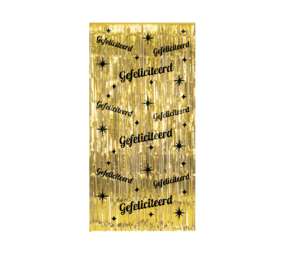Paper Dreams Deurgordijn Gefeliciteerd Classy 100x200cm | per stuk Paper Dreams Deurgordijn Gefeliciteerd Classy 100x200cm | per stuk