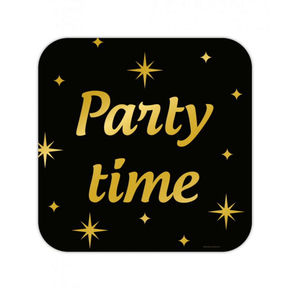 Paper Dreams Door sign Party Time Classy 50x50cm | per piece