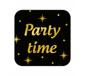 Paper Dreams Door sign Party Time Classy 50x50cm | per piece