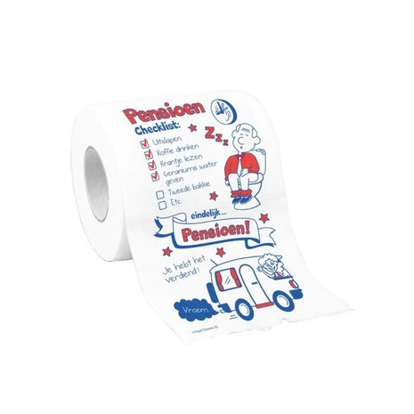 Paper Dreams Humorvolle Toilettenpapierrolle zum Thema Ruhestand | pro Stück