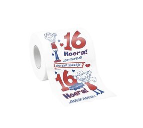 Paper Dreams 16 jaar Humoristische Toiletrol | per stuk Paper Dreams 16 jaar Humoristische Toiletrol | per stuk