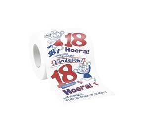 Paper Dreams 18 jaar Humoristische Toiletrol | per stuk