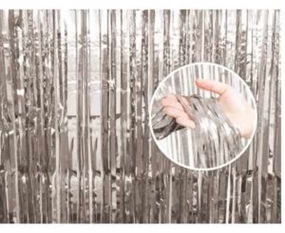 Godan Deurgordijn Folie Zilver 90x240cm | per stuk Godan Deurgordijn Folie Zilver 90x240cm | per stuk