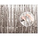 Godan Rideau de porte en feuille d'argent 90 x 240 cm | à l'unité