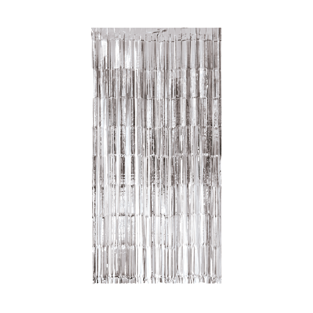 Paper Dreams Rideau de porte argenté métallisé 100 x 200 cm | à l'unité