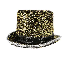 Boland Chapeau de fête à paillettes dorées | à l'unité Boland Chapeau de fête à paillettes dorées | à l'unité