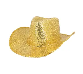 Boland Cowboy Hoed Goud | per stuk Boland Cowboy Hoed Goud | per stuk