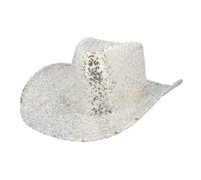 Boland Cowboy Hoed Zilver | per stuk Boland Cowboy Hoed Zilver | per stuk