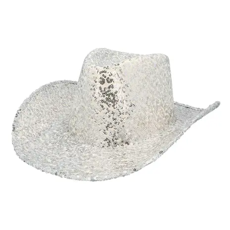 Boland Cowboy Hoed Zilver | per stuk Boland Cowboy Hoed Zilver | per stuk
