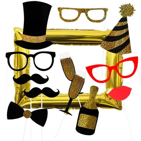 Boland PhotoBooth Frame with Photo Props 80x95cm | per set