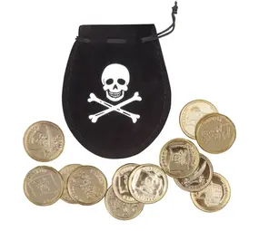 Boland Piraten Buitel met 12 Muntstukken | per set Boland Piraten Buitel met 12 Muntstukken | per set