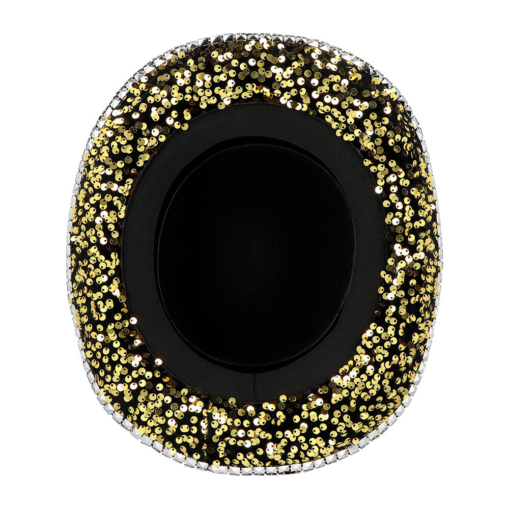 Boland Chapeau de fête à paillettes dorées | à l'unité